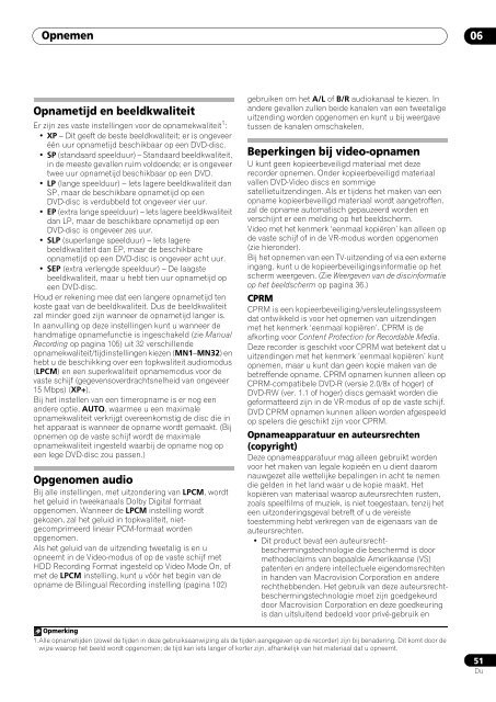 Pioneer DVR-530H-S - User manual - n&eacute;erlandais