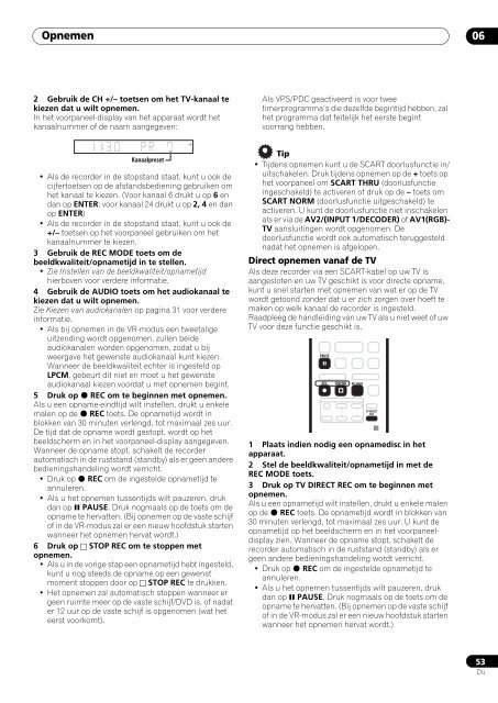 Pioneer DVR-530H-S - User manual - n&eacute;erlandais