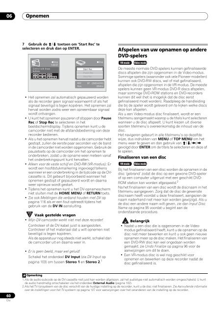 Pioneer DVR-530H-S - User manual - n&eacute;erlandais