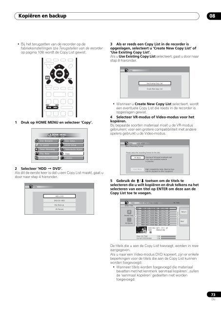 Pioneer DVR-530H-S - User manual - n&eacute;erlandais