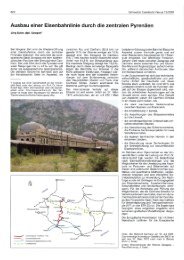 Ausbau einer Eisenbahnlinie durch die zentralen Pyrenäen