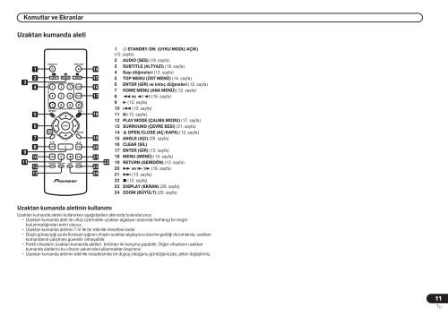 Pioneer DV-575A-K - User manual - turc