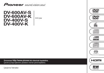 Pioneer DV-600AV-S - User manual - turc