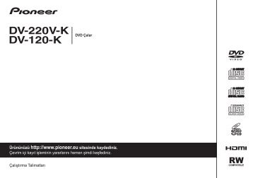 Pioneer DV-220V-K - User manual - turc