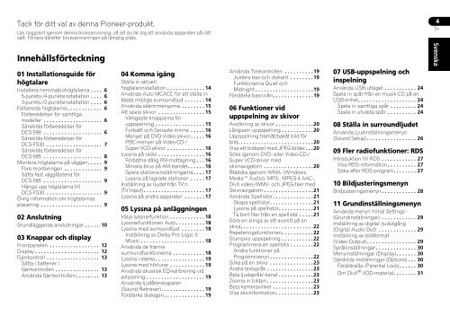 Pioneer DCS-590 - User manual - norv&eacute;gien, su&eacute;dois