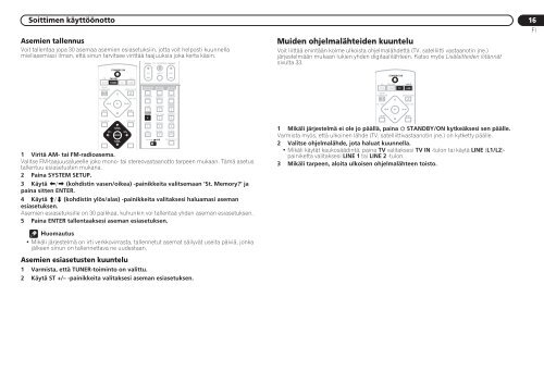 Pioneer DCS-424 - User manual - finnois