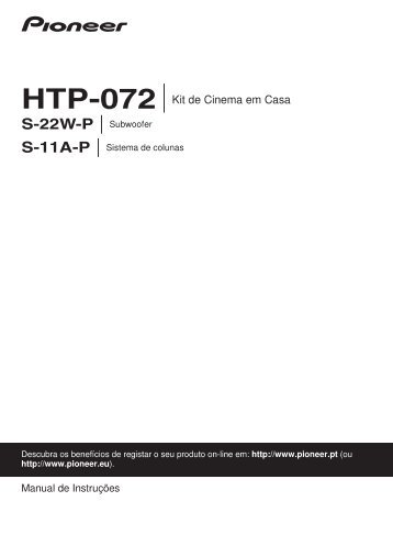 Pioneer HTP-072 - User manual - portugais