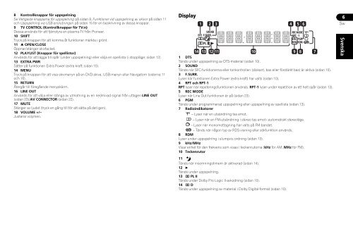 Pioneer DCS-368K - User manual - norv&eacute;gien, su&eacute;dois