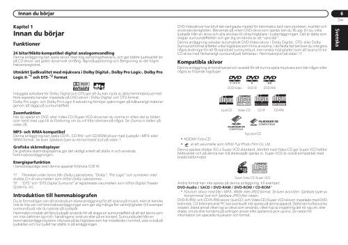 Pioneer DCS-222 - User manual - danois, su&eacute;dois