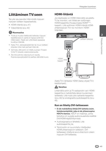 Pioneer BCS-SB626 - User manual - danois, finnois, su&eacute;dois