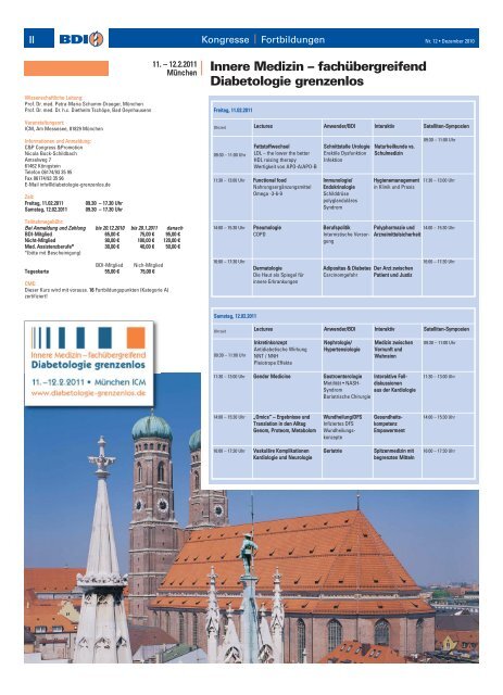 Innere Medizin – fachübergreifend Diabetologie ... - beim BDI