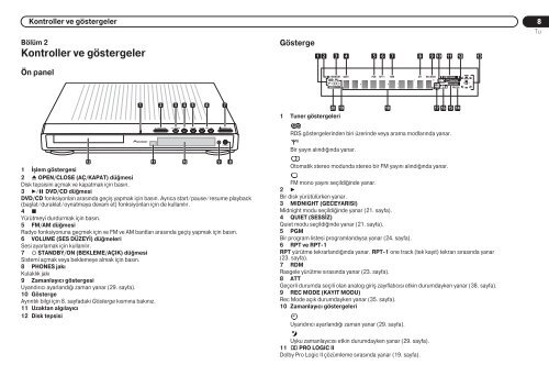Pioneer DCS-525 - User manual - turc