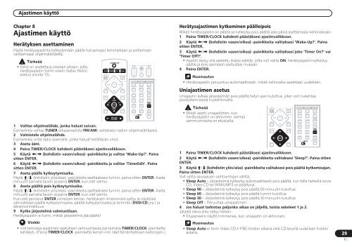 Pioneer DCS-525 - User manual - finnois