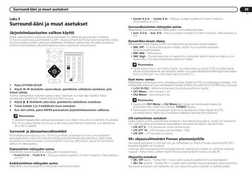 Pioneer DCS-525 - User manual - finnois