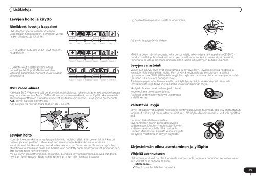 Pioneer DCS-525 - User manual - finnois