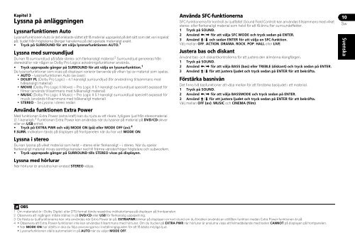 Pioneer DCS-368 - User manual - norv&eacute;gien, su&eacute;dois