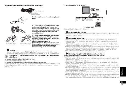 Pioneer DCS-368 - User manual - norv&eacute;gien, su&eacute;dois