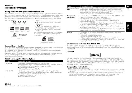 Pioneer DCS-368 - User manual - norv&eacute;gien, su&eacute;dois