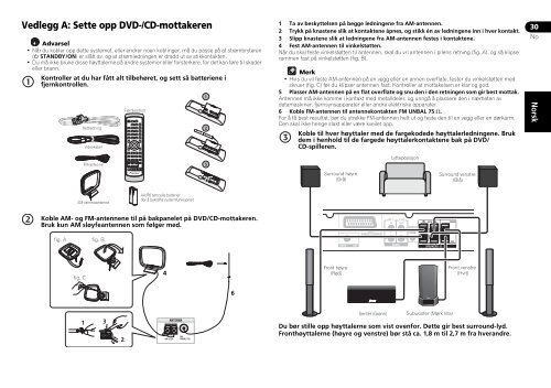 Pioneer DCS-368 - User manual - norv&eacute;gien, su&eacute;dois