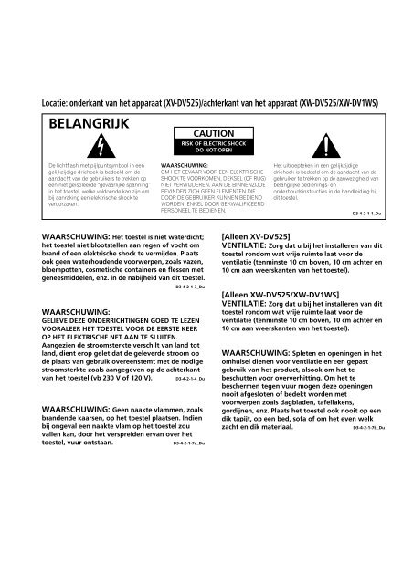 Pioneer DCS-525 - User manual - n&eacute;erlandais