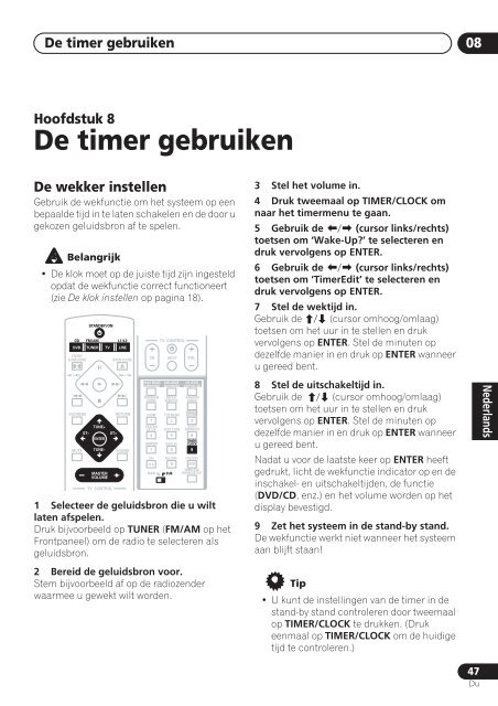 Pioneer DCS-525 - User manual - n&eacute;erlandais