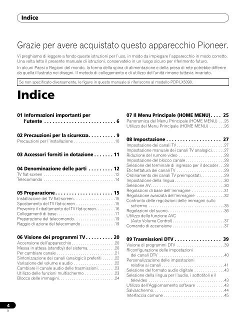 Pioneer PDP-LX6090 - User manual - espagnol, italien, n&eacute;erlandais, russe