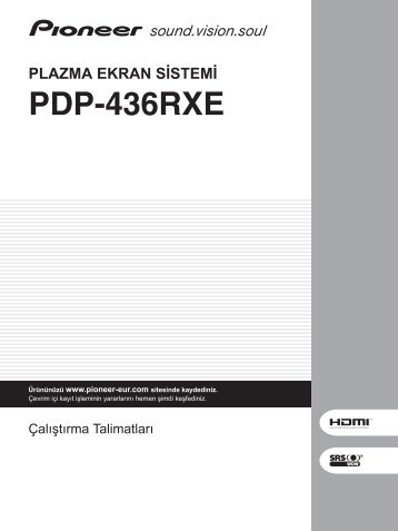 Pioneer PDP-436RXE - User manual - turc