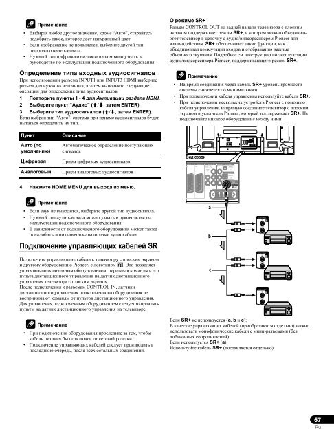 Pioneer PDP-LX5090H - User manual - russe