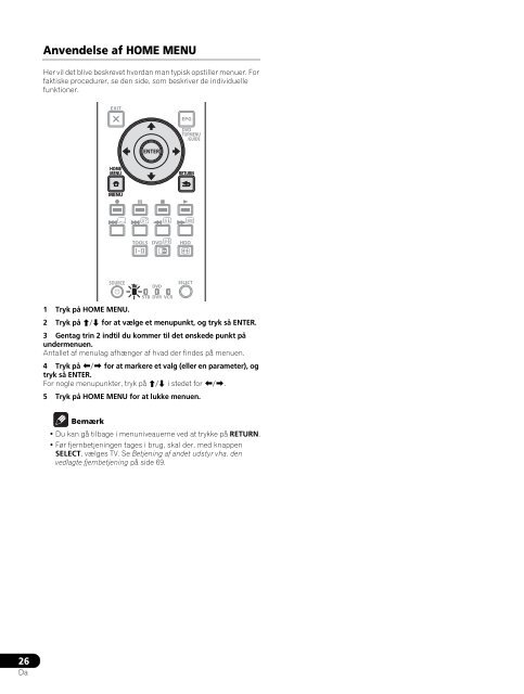 Pioneer PDP-LX6090 - User manual - danois, norv&eacute;gien, su&eacute;dois