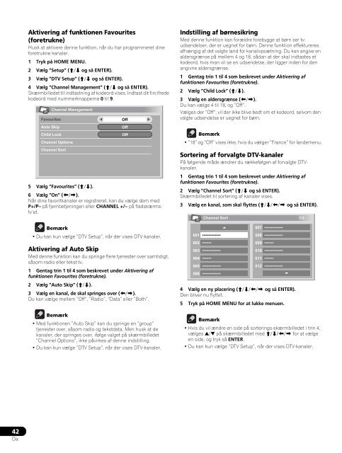 Pioneer PDP-LX6090 - User manual - danois, norv&eacute;gien, su&eacute;dois