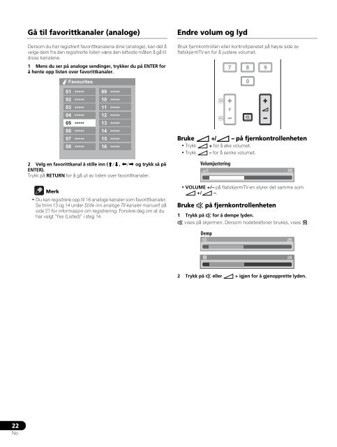 Pioneer PDP-LX6090 - User manual - danois, norv&eacute;gien, su&eacute;dois