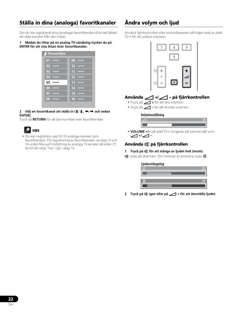 Pioneer PDP-LX6090 - User manual - danois, norv&eacute;gien, su&eacute;dois