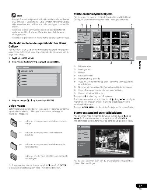 Pioneer PDP-LX6090 - User manual - danois, norv&eacute;gien, su&eacute;dois