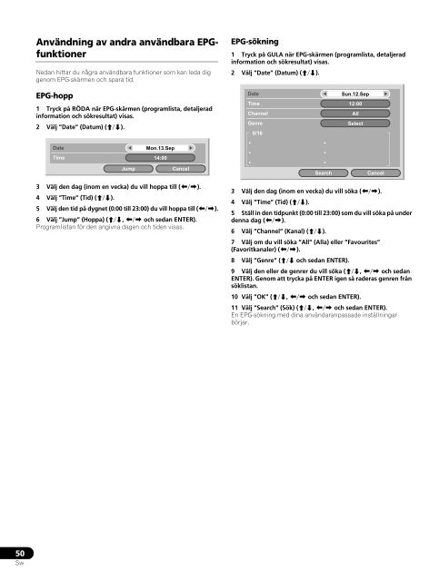 Pioneer PDP-LX6090 - User manual - danois, norv&eacute;gien, su&eacute;dois