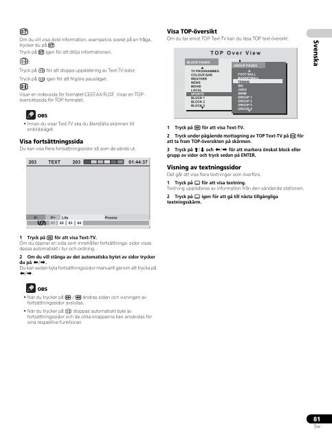 Pioneer PDP-LX6090 - User manual - danois, norv&eacute;gien, su&eacute;dois