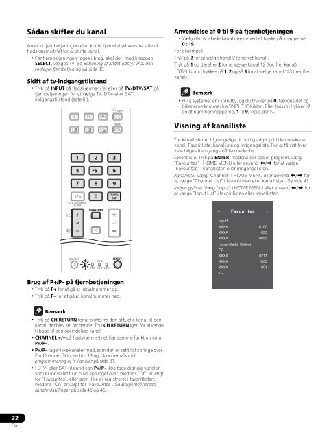 Pioneer PDP-LX5090H - User manual - danois, norv&eacute;gien, su&eacute;dois