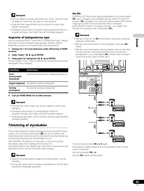 Pioneer PDP-LX5090H - User manual - danois, norv&eacute;gien, su&eacute;dois