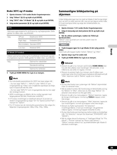 Pioneer PDP-LX5090H - User manual - danois, norv&eacute;gien, su&eacute;dois