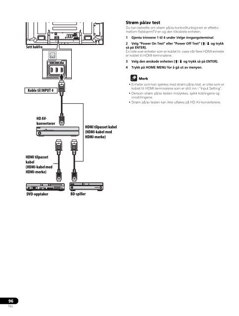 Pioneer PDP-LX5090H - User manual - danois, norv&eacute;gien, su&eacute;dois