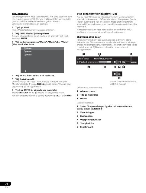 Pioneer PDP-LX5090H - User manual - danois, norv&eacute;gien, su&eacute;dois