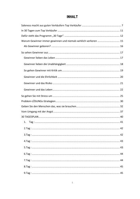 30-Tages Kur im Verkauf