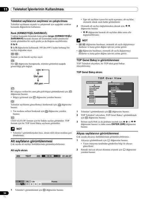 Pioneer PDP-507XA - User manual - turc