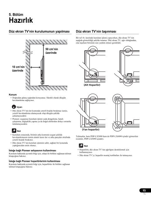 Pioneer PDP-LX6090 - User manual - turc