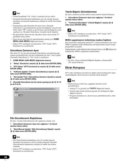 Pioneer PDP-LX6090 - User manual - turc