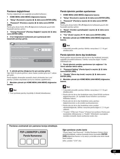 Pioneer PDP-LX6090 - User manual - turc