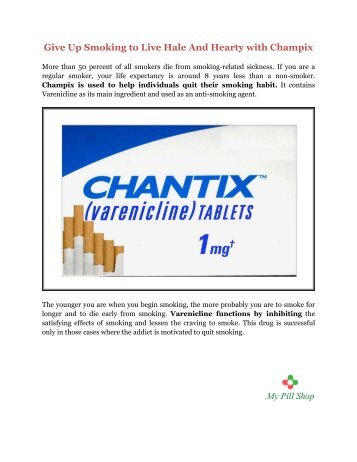 Chantix Medicine is Help To Quit Smoking