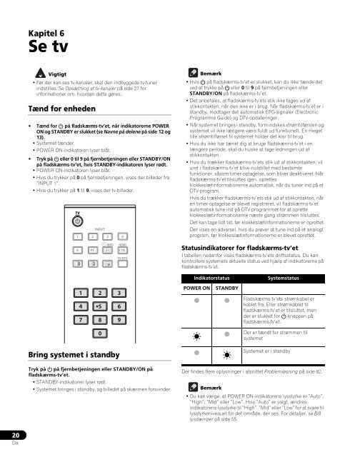 Pioneer PDP-LX5090 - User manual - danois, norv&eacute;gien, su&eacute;dois