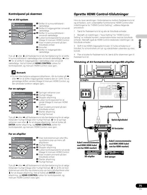 Pioneer PDP-LX5090 - User manual - danois, norv&eacute;gien, su&eacute;dois