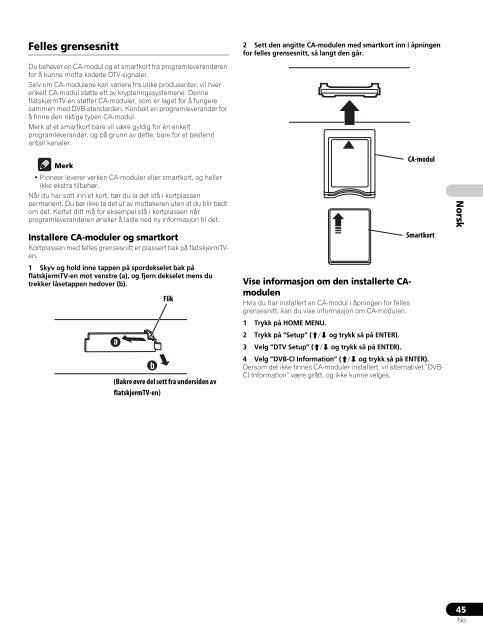 Pioneer PDP-LX5090 - User manual - danois, norv&eacute;gien, su&eacute;dois