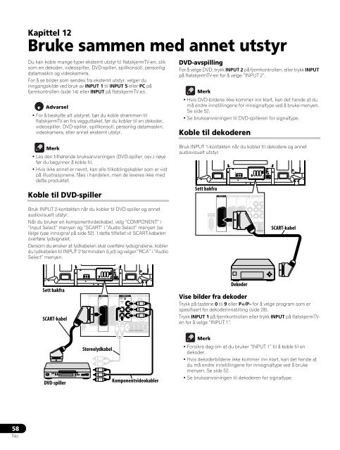 Pioneer PDP-LX5090 - User manual - danois, norv&eacute;gien, su&eacute;dois